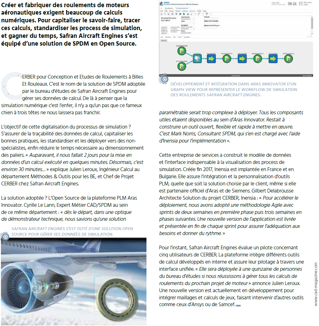 SPDM Article in CAD Magazine