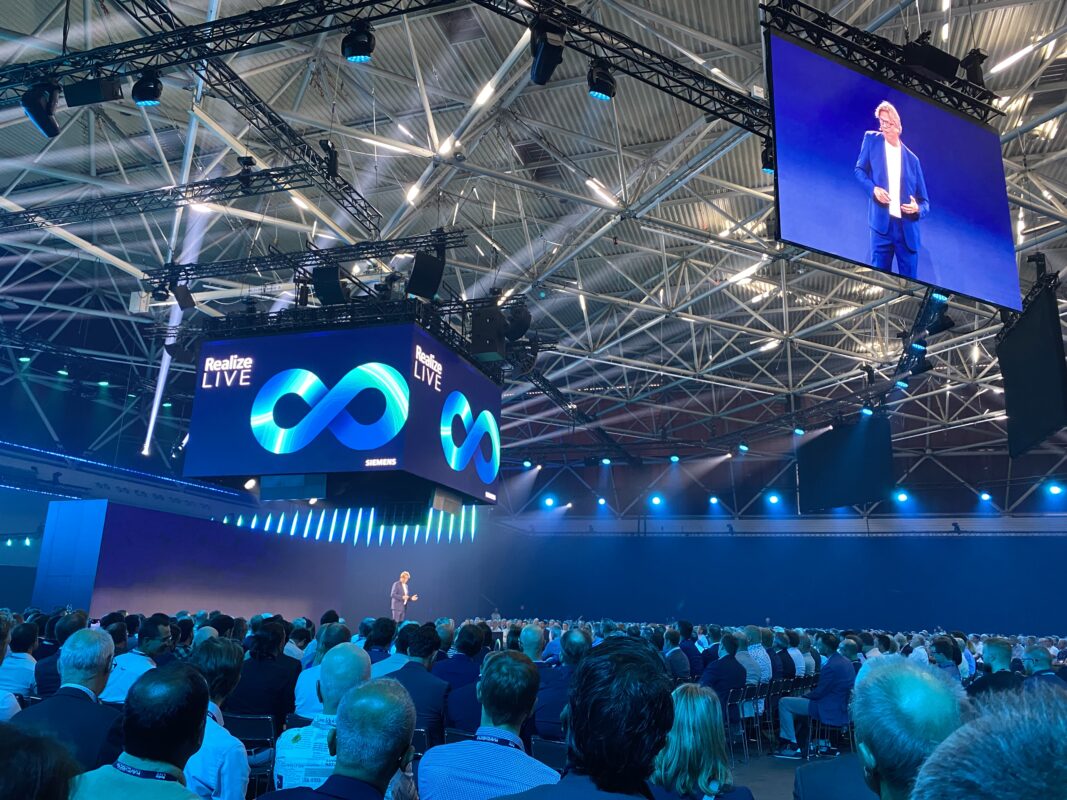 Exterior view of the Realize LIVE Europe 2025 event venue in Amsterdam, showcasing the scale and energy of the conference.