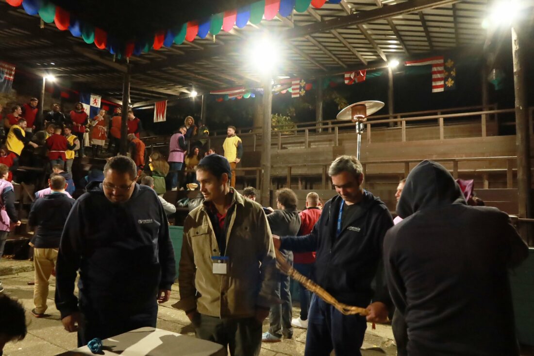 The Inensia team is preparing to participate in medieval activities.