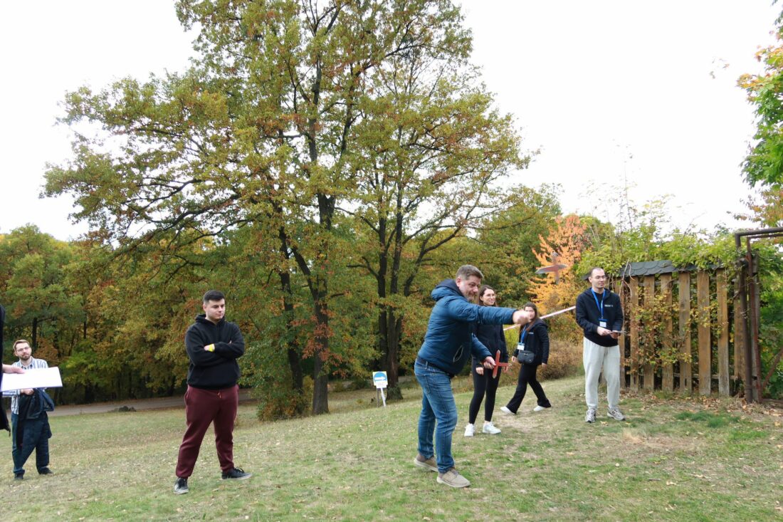 Inensia's team participating in teambuilding games