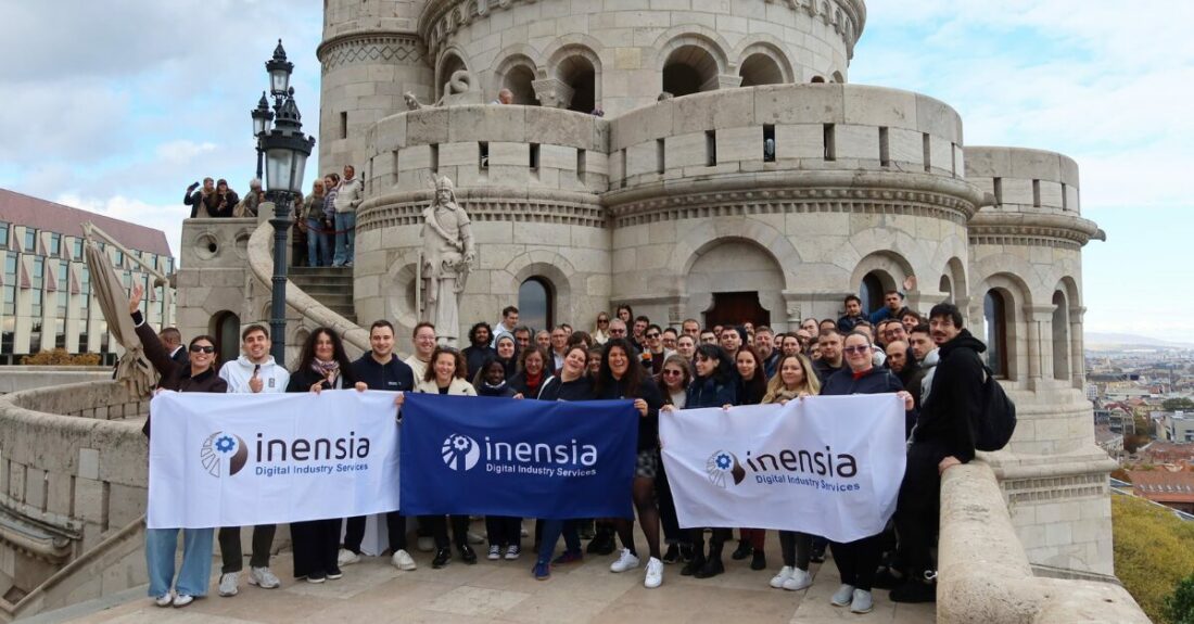 Inensia team infront of the Fisherman's Bastion