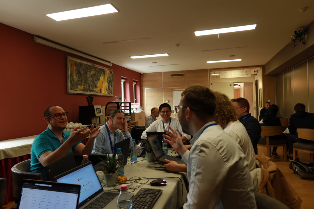 Heated team discussions were hosted