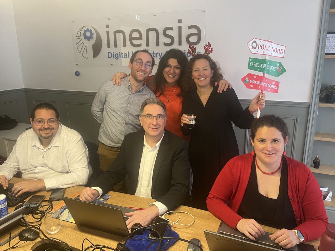 Inensia's French Team gather together to celebrate Christmas