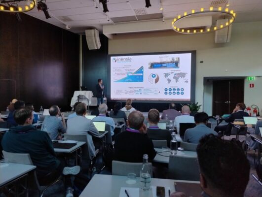 inensia presenting at Aras Connect Stockholm