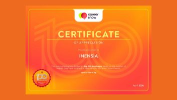 Inensia Won Career Show’s Top Employer Award!